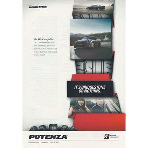 2005 Bridgestone Potenza Tire Full Page Print Ad Original u
